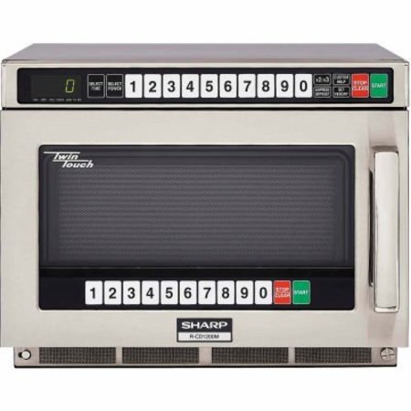 SHARP ELECTRONICS Sharp® Commercial Microwave Oven, 0.75 Cu. Ft., 1200 Watt, TwinTouch Controls RCD1200M